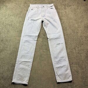 Wrangler Straight Leg Jeans Mens 29x33 Light Wash High Rise Vintage USA 90s